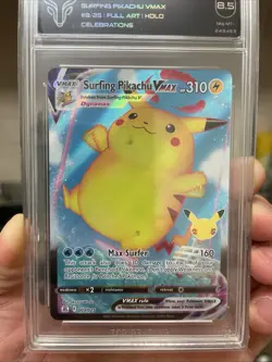Surfing Pikachu VMAX 009/025 Celebrations Pokemon Card - NM/MINT FREE POSTAGE - Image 4