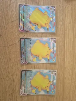 3× SURFING PIKACHU VMAX 009/025 Full Art Rare Celebrations Pokemon Card - Image 1