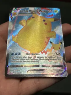 Pokemon TCG Surfing Pikachu VMAX Ultra Rare 2021 Celebrations 009/025- NM - Image 4