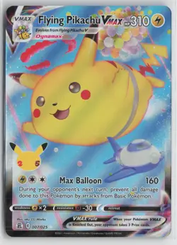 Flying Pikachu VMAX 007/025 Holo Rare VMAX Celebrations Pokemon NM - Image 1