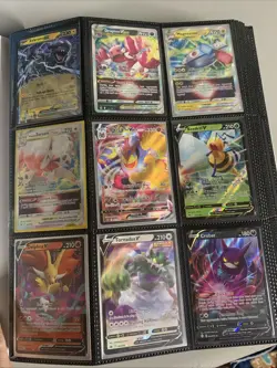 Huge Binder Lot 396 Pokemon WOTC VTG Base Set, Full Art, Ex, V, VMax, Jumbo Card - Image 1