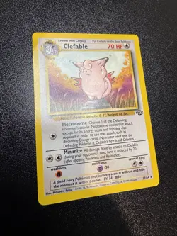 Clefable 17/64 Jungle Non-Holo Rare Vintage WoTC Pokemon TCG MP (Small Crease) - Image 2