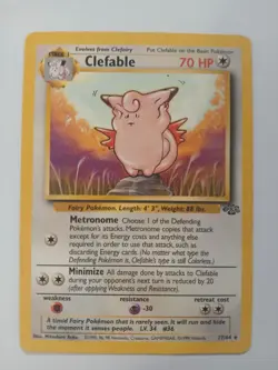 Clefable 17/64 - Jungle Non-Holo Rare Vintage 1999 WoTC Pokemon TCG - MP-LP - Image 1