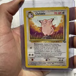 Clefable 17/64 Jungle Unlimited Non Holo Rare 1999 WOTC Pokemon TCG MP Vintage - Image 1