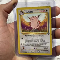 Clefable 17/64 Jungle Unlimited Non Holo Rare 1999 WOTC Pokemon TCG MP Vintage - Image 2
