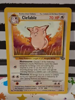 Clefable 17/64 - Jungle Non-Holo Rare Vintage 1999 WoTC Pokemon TCG - LP - Image 1