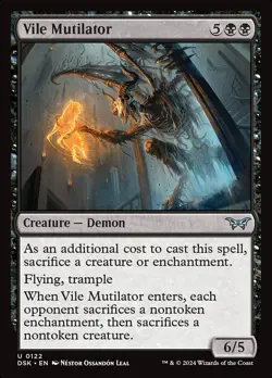 MTG Magic the Gathering Vile Mutilator (122/469) Duskmourn House of Horror NM - Image 1