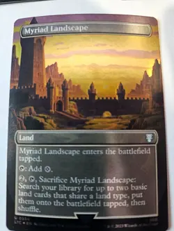 MTG Myriad Landscape FOIL Borderless Commander Lord of the Rings #534 - Image 1