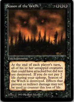 MTG Magic The Gathering Season of the Witch The Dark Played See Scan - Image 1