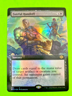 MTG The Brothers' War ( Fateful Handoff ) FOIL Extended Art 325 - Image 1