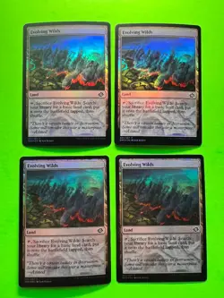 MTG The Brothers' War ( Evolving Wilds ) 4 FOIL Cards 261/287 Magic Cards - Image 1