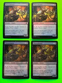 MTG The Brothers' War ( Thraxodemon ) 4 FOIL Cards 115/287 Magic Cards - Image 1