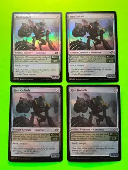 MTG The Brothers' War ( Rust Goliath ) 4 FOIL Cards 204/287 Magic Cards - Image 1