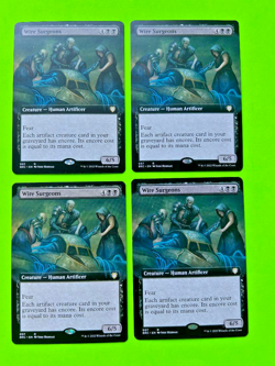 MTG The Brothers' War ( Wire Surgeons ) Rare Extended Art- Lot of 4 Cards - Image 1