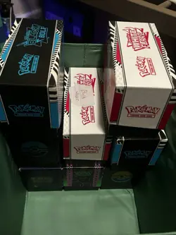 Pokemon TCG Scarlet & Violet Shrouded Fable & White Flare Storage Boxes - Image 1