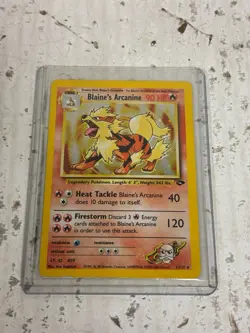 Blaine's Arcanine 1/132 Gym Challenge Holo Rare Pokemon Trading Card Game - Image 1