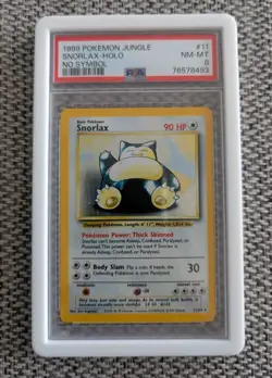PSA 8 NM-MT Pokemon Snorlax Jungle No Symbol Holo 11/64 - Image 1