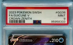2023 Pokemon SWSH Crown Zenith #GG38 Suicune V Full Art PSA 9 Mint BNB11 - Image 3