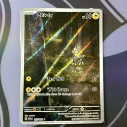 Pokemon TCG Blitzle 195/182 Scarlet Violet Paradox Rift Illustration Rare #1 - Image 1