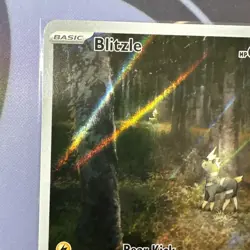 Pokemon TCG Blitzle 195/182 Scarlet Violet Paradox Rift Illustration Rare #1 - Image 5
