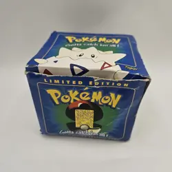 Pokemon Togepi Burger King 23k Gold Plated Trading Card Blue Box 1999 - Image 4