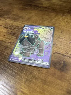 Pokemon TCG Arven’s Mabosstiff EX 218/182 Destined Rivals NM - Image 3