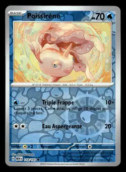 Carte Pokemon POISSIRENE 118/165 REVERSE EV3.5 MEW 151 FR - Image 1