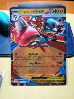 Mega Lucario EX 077/132 - Mega Evolution - Near Mint Pokemon TCG - Image 1