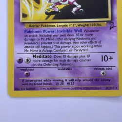 Pokemon TCG Mr Mime 27/130 Base Set 2 Rare Non Holo WOTC - Image 2