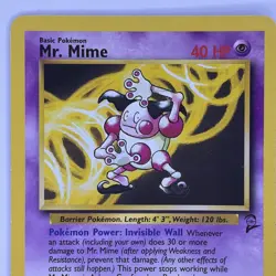Pokemon TCG Mr Mime 27/130 Base Set 2 Rare Non Holo WOTC - Image 3
