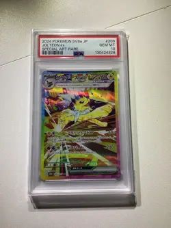 Pokemon Card Japanese Jolteon ex 209/187 Terastal Festival SV8a SAR PSA 10 - Image 1
