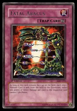 FATAL ABACUS LOD-011 RARE LEGACY OF DARKNESS YU-GI-OH - Image 1