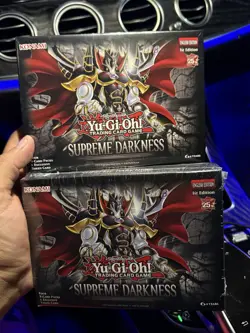 Yugioh Supreme Darkness 4 Booster packs box new factory sealed - Image 1