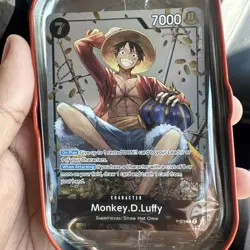 One Piece Monkey D. Luffy P-075 English Promo Tin Set Vol 2 Exclusive Card Only! - Image 1