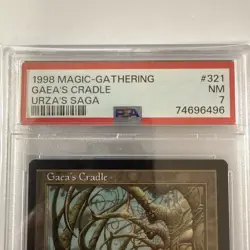 GAEA'S CRADLE #321/350 PSA 7 NM MTG Urza's Saga 1998 Rare Magic: The Gathering - Image 2