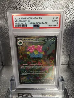PSA 9 MINT Venusaur ex 198/165 Sv: Scarlet & Violet 151 Holo Pokemon 2023 - Image 2
