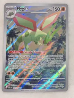 Pokemon Flygon 101/094 IR 2025 Illustration Rare Me02: Phantasmal Flames NM TCG - Image 1