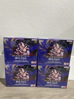 OP-14 One Piece Sealed Trading Cards The Azure Seas Seven 4 pack - Image 1