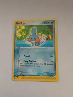 Mudkip 60/109 Common Ruby and Sapphire Pokemon Card LP - Image 1
