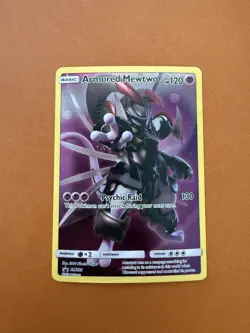 Pokemon Card TCG Armored Mewtwo SM228 Near Mint Holo Full Art - Image 1