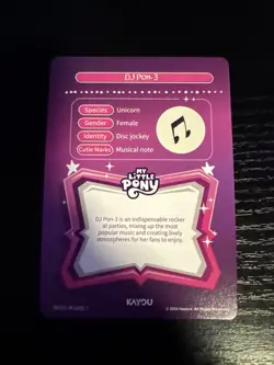 Kayou My Little Pony DJ PON-3 R Trading Cards R-020L1 - Image 2