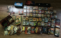 Lot of EMPTY Magic The Gathering MTG Boxes, Booster Pack Wrappers, Manual - R822 - Image 1