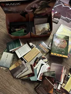 Lot of EMPTY Magic The Gathering MTG Boxes, Booster Pack Wrappers, Manual - R822 - Image 2