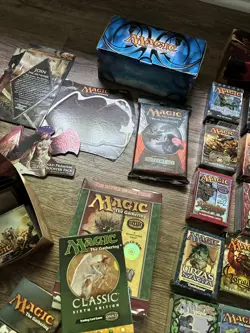 Lot of EMPTY Magic The Gathering MTG Boxes, Booster Pack Wrappers, Manual - R822 - Image 3