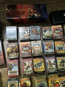 Lot of EMPTY Magic The Gathering MTG Boxes, Booster Pack Wrappers, Manual - R822 - Image 4