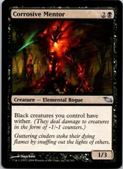 MTG Magic The Gathering Corrosive Mentor Shadowmoor Played See Scan D - Image 1