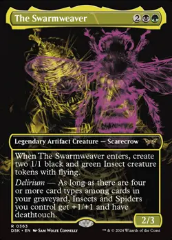 MTG Magic the Gathering The Swarmweaver (363/469) Duskmourn House of Horror NM - Image 1