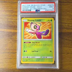 Pokemon TCG Shining Celebi Holo Promo Card SM79 SM Black Star 2017 PSA 9 - Image 1