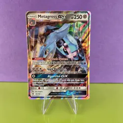 Metagross GX Full Art Guardians Rising 85/145, EX Pokemon Card NM - Image 1