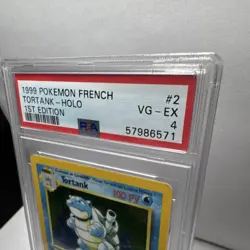 Pokemon (french) Tortank Base Set 2/102 1st Edition Holo Rare French PSA 4 1999 - Image 3